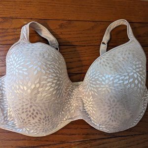 Playtex Love My Curves Full Coverage Balconette Bra Nude Lightly Lined 40DD